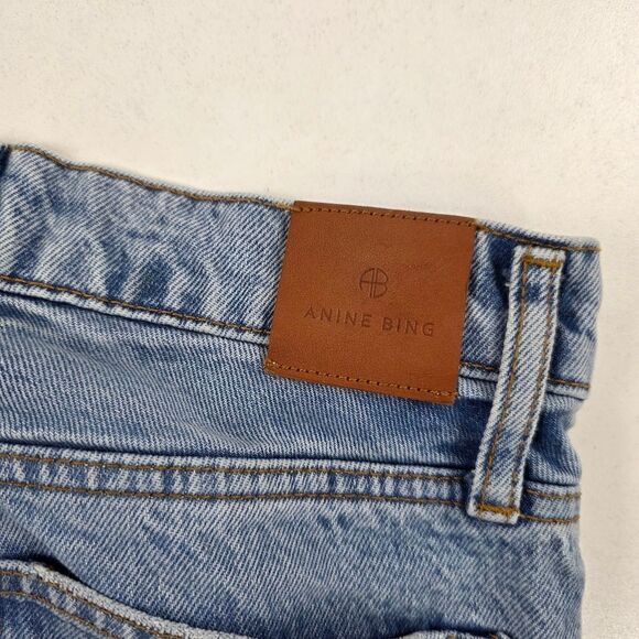 Anine Bing Distresser Button Fly Gavin Jeans Womens‎ Sz 26 Raw Hem - Picture 10 of 16